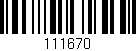 Código de barras (EAN, GTIN, SKU, ISBN): '111670'