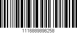 Código de barras (EAN, GTIN, SKU, ISBN): '1116889896258'