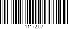 Código de barras (EAN, GTIN, SKU, ISBN): '11172.07'