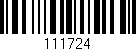Código de barras (EAN, GTIN, SKU, ISBN): '111724'