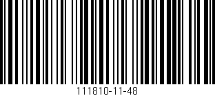 Código de barras (EAN, GTIN, SKU, ISBN): '111810-11-48'