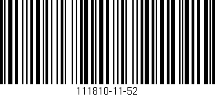 Código de barras (EAN, GTIN, SKU, ISBN): '111810-11-52'