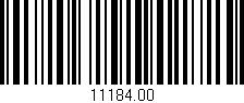 Código de barras (EAN, GTIN, SKU, ISBN): '11184.00'