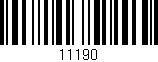 Código de barras (EAN, GTIN, SKU, ISBN): '11190'