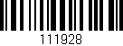 Código de barras (EAN, GTIN, SKU, ISBN): '111928'