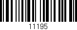 Código de barras (EAN, GTIN, SKU, ISBN): '11195'