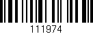 Código de barras (EAN, GTIN, SKU, ISBN): '111974'