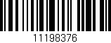 Código de barras (EAN, GTIN, SKU, ISBN): '11198376'