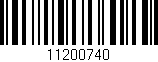 Código de barras (EAN, GTIN, SKU, ISBN): '11200740'