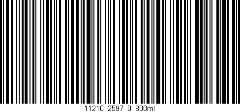 Código de barras (EAN, GTIN, SKU, ISBN): '11210_2597_0_800ml'