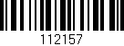 Código de barras (EAN, GTIN, SKU, ISBN): '112157'