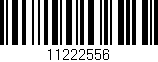 Código de barras (EAN, GTIN, SKU, ISBN): '11222556'