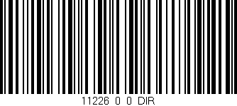 Código de barras (EAN, GTIN, SKU, ISBN): '11226_0_0_DIR'