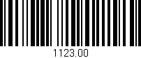 Código de barras (EAN, GTIN, SKU, ISBN): '1123.00'