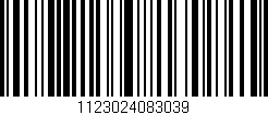 Código de barras (EAN, GTIN, SKU, ISBN): '1123024083039'
