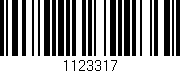 Código de barras (EAN, GTIN, SKU, ISBN): '1123317'