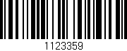 Código de barras (EAN, GTIN, SKU, ISBN): '1123359'
