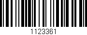 Código de barras (EAN, GTIN, SKU, ISBN): '1123361'