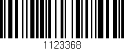 Código de barras (EAN, GTIN, SKU, ISBN): '1123368'