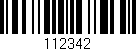 Código de barras (EAN, GTIN, SKU, ISBN): '112342'