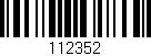 Código de barras (EAN, GTIN, SKU, ISBN): '112352'