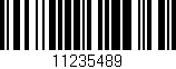 Código de barras (EAN, GTIN, SKU, ISBN): '11235489'