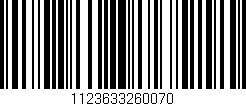 Código de barras (EAN, GTIN, SKU, ISBN): '1123633260070'