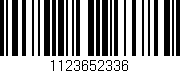 Código de barras (EAN, GTIN, SKU, ISBN): '1123652336'