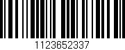 Código de barras (EAN, GTIN, SKU, ISBN): '1123652337'