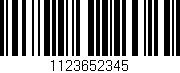 Código de barras (EAN, GTIN, SKU, ISBN): '1123652345'