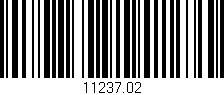 Código de barras (EAN, GTIN, SKU, ISBN): '11237.02'