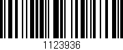 Código de barras (EAN, GTIN, SKU, ISBN): '1123936'