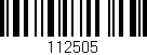 Código de barras (EAN, GTIN, SKU, ISBN): '112505'