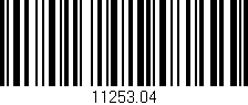 Código de barras (EAN, GTIN, SKU, ISBN): '11253.04'
