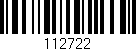 Código de barras (EAN, GTIN, SKU, ISBN): '112722'