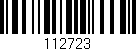Código de barras (EAN, GTIN, SKU, ISBN): '112723'