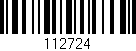 Código de barras (EAN, GTIN, SKU, ISBN): '112724'