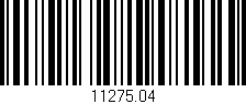Código de barras (EAN, GTIN, SKU, ISBN): '11275.04'