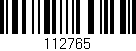 Código de barras (EAN, GTIN, SKU, ISBN): '112765'