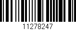 Código de barras (EAN, GTIN, SKU, ISBN): '11278247'