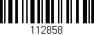 Código de barras (EAN, GTIN, SKU, ISBN): '112858'