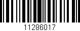 Código de barras (EAN, GTIN, SKU, ISBN): '11286017'