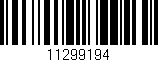 Código de barras (EAN, GTIN, SKU, ISBN): '11299194'
