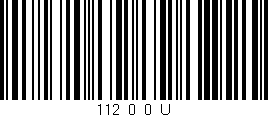Código de barras (EAN, GTIN, SKU, ISBN): '112_0_0_U'