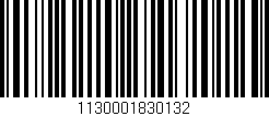 Código de barras (EAN, GTIN, SKU, ISBN): '1130001830132'