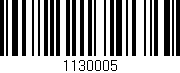 Código de barras (EAN, GTIN, SKU, ISBN): '1130005'