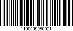 Código de barras (EAN, GTIN, SKU, ISBN): '1130009950031'