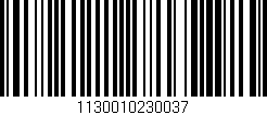 Código de barras (EAN, GTIN, SKU, ISBN): '1130010230037'