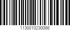 Código de barras (EAN, GTIN, SKU, ISBN): '1130010230088'
