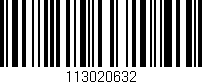 Código de barras (EAN, GTIN, SKU, ISBN): '113020632'